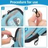 Phinus Lock Combo, Total 21PCS Clips Anti-Theft, Locks Anti-Theft for Luggage, Clothing, Backpacks, Boots, Purses, Travel Outdoor Sports(Black, Silver, Gold) view 3