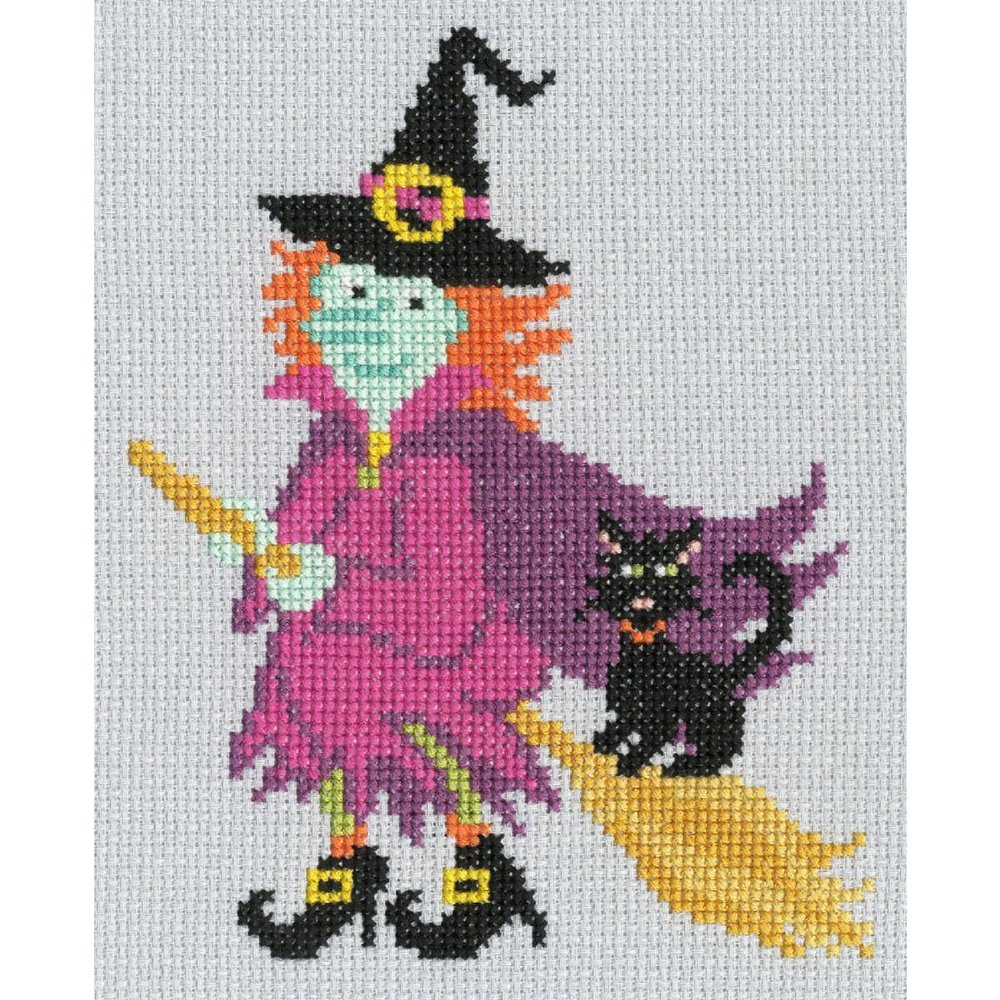 Bothy Threads Counted Cross Stitch Kit - Spooky Witch