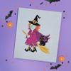 Bothy Threads Counted Cross Stitch Kit - Spooky Witch view 2