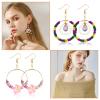 390pcs Earring Making Kit Jewelry Making Supplies Bulk Earring Findings with Round Beading Hoops,Earring Hooks,Jump Rings,Earring Backs for DIY Craft Earring Jewelry Making(K Gold) view 3