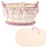 Vercraft 2 Pcs Vercraft Moses Basket Wood Bottom 27.56 x 15.75 Inches/ 70 x 40 cm Oval Natural Wood Base Shaper for DIY Crochet or Knitting Weaving Crafts Home Decoration (Base Only) Hole: 1cm view 3