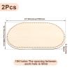 Vercraft 2 Pcs Vercraft Moses Basket Wood Bottom 27.56 x 15.75 Inches/ 70 x 40 cm Oval Natural Wood Base Shaper for DIY Crochet or Knitting Weaving Crafts Home Decoration (Base Only) Hole: 1cm view 4