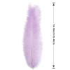 SendyFeather 50pcs Natural Lavender Ostrich Spads Feather 14-16inch (35-40cm) Bulk Feathers for Crafts Flowers Vase Wedding Party Centerpiece Decoration view 2