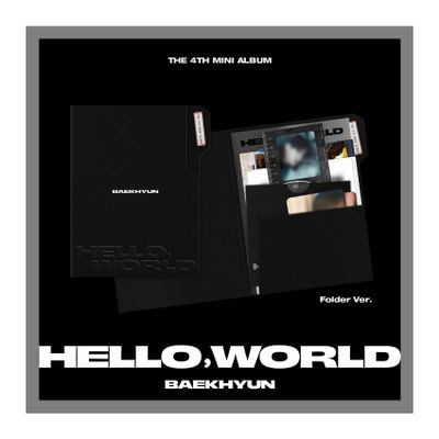 Baekhyun Hello, World 4th Mini Album with Tracking Hello World Baek Hyun (Folder Version)