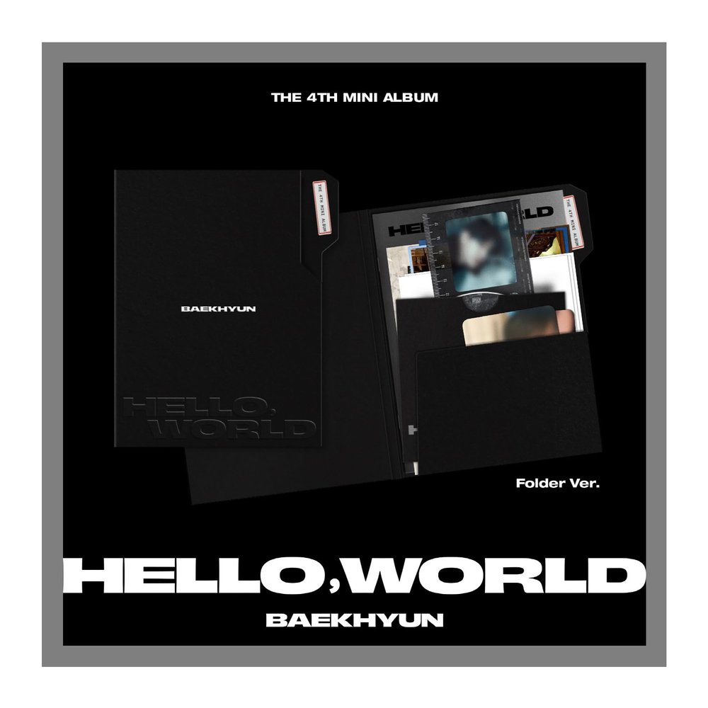 Baekhyun Hello, World 4th Mini Album with Tracking Hello World Baek Hyun (Folder Version)