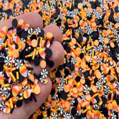 Halloween Polymer Clay, Halloween Candy Fake Sprinkle Mix, Polymer Clay, Resin Supplies, Halloween, Cute Craft Supplies, 15 Gram Bag