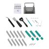 Manual Leather Splitter Set, DIY Manual Leather Thinning Tool Leather Splitter Set Edge Skiving Machine for Adjusting Leather ThicknessShovel Skiving Machine for Leather Craft, Leather Thinning Work view 2