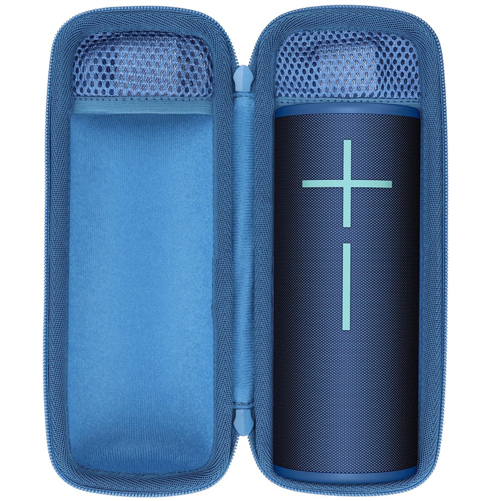 Lebakort Storage Case Compatible with Ultimate Ears UE Boom 4 3 Portable Waterproof Speaker (Blue Case, for Boom 4)