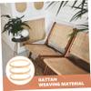GLSTOY 3 Rolls Rattan Skin DIY Rattan Lacing for Crafting Thin Strip Cane Weaving Material view 4