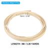 PATIKIL 10 Feet x 0.6" Bamboo Rattan Weaving Cane, 7 Pcs Bamboo Strips Weave Basket Weaving Supplies for Crafting DIY Rattan Woven Making, Wooden view 2