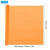 PATIKIL 4.9ft Crepe Paper Roll, 10 Roll 20" Width Soft Paper Streamer Sheet for Craft Flower Making Wrapping Party Birthday Wedding Decoration Ornament, Orange view 2