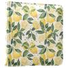 ALAZA Lemon Green Leaves Photo Album Self Adhesive Scrapbook Album PU Leather Cover 3 Ring Binders Photo Book for Wedding Family Travel Memory view 1