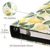 ALAZA Lemon Green Leaves Photo Album Self Adhesive Scrapbook Album PU Leather Cover 3 Ring Binders Photo Book for Wedding Family Travel Memory view 3