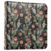 ALAZA Cactus Flowers Stars Photo Album Self Adhesive Scrapbook Album PU Leather Cover 3 Ring Binders Photo Book for Wedding Family Travel Memory view 1