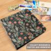 ALAZA Cactus Flowers Stars Photo Album Self Adhesive Scrapbook Album PU Leather Cover 3 Ring Binders Photo Book for Wedding Family Travel Memory view 4