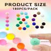 180PCS FIVEIZERO 12mm Silicone Beads - Focal Round Rubber Turquoise Beads for DIY, Keychain Accessories and Crafts Making view 2