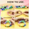 180PCS FIVEIZERO 12mm Silicone Beads - Focal Round Rubber Turquoise Beads for DIY, Keychain Accessories and Crafts Making view 4