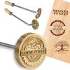 Custom Branding Iron for Wood, Personalized Wood Burning Stamp with Logo for Leather Steak Meat, Heat Stamps Gifts for Handcrafted Designer Wedding Party view 1
