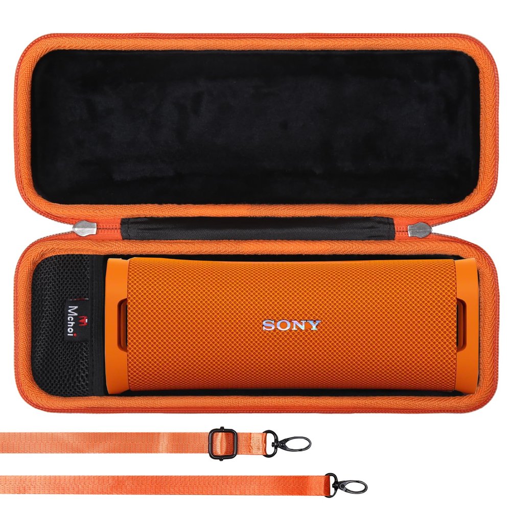 Mchoi Hard Travel Case Fits for Sony ULT Field 1 Wireless Ultra Portable Bluetooth Compact Speaker (Orange), Case Only