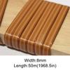 LKXHarleya 164FT Flat PE Rattan Weaving Material, Synthetic Rattan Roll Plastic Rattan Strips for Furniture Repair and Basket Making, 8mm view 2