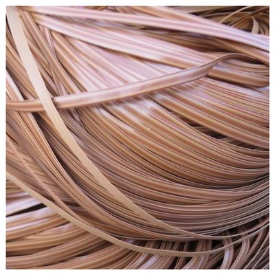 Gumney 500g PE Flat Rattan, 8mm Wide Synthetic Wicker Repair Knit Replacement Material Rattan Wrapping Strips for Table Chair, Storage Basket, Patio, DIY Home Furniture