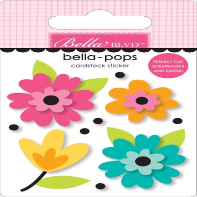 Doodlebug Teen Vibe Caitlyn Bella-Pops 3D Stickers-Too Cute