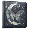 ALAZA Moon Stars Butterfly Photo Album Self Adhesive Scrapbook Album PU Leather Cover 3 Ring Binders Photo Book for Wedding Family Travel Memory view 1