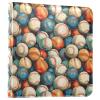 ALAZA Cute Vintage Baseball Balls Photo Album Self Adhesive Scrapbook Album PU Leather Cover 3 Ring Binders Photo Book for Wedding Family Travel Memory view 1