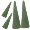 TEHAUX 8pcs Cone Floral Foam Blocks Cone Shaped Flower Mud for Arrangements Wedding Bouquets and Festive Decorations Water-Absorbing Craft Material Height view 1