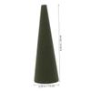 TEHAUX 8pcs Cone Floral Foam Blocks Cone Shaped Flower Mud for Arrangements Wedding Bouquets and Festive Decorations Water-Absorbing Craft Material Height view 2
