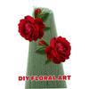 TEHAUX 8pcs Cone Floral Foam Blocks Cone Shaped Flower Mud for Arrangements Wedding Bouquets and Festive Decorations Water-Absorbing Craft Material Height view 3