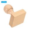 PATIKIL 40mm Stamp Wood Square Handle, 8 Pack Wooden Knobs Stamp Mounts Drawer Pulls for Stamp Making DIY Crafting Scrapbooking, Brown view 3