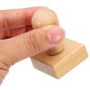 PATIKIL 40mm Stamp Wood Square Handle, 8 Pack Wooden Knobs Stamp Mounts Drawer Pulls for Stamp Making DIY Crafting Scrapbooking, Brown view 4