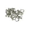 CarpNettore 12 Pieces Non-Piercing Screw Earring Clip Flat Hook DIY Craft, Silver view 1