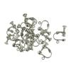 CarpNettore 12 Pieces Non-Piercing Screw Earring Clip Flat Hook DIY Craft, Silver view 2