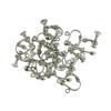 CarpNettore 12 Pieces Non-Piercing Screw Earring Clip Flat Hook DIY Craft, Silver view 3