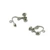 CarpNettore 12 Pieces Non-Piercing Screw Earring Clip Flat Hook DIY Craft, Silver view 4