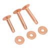 Copper Rivets Burrs Kit, Copper Rivets and Burrs Washers, Studs DIY Leather Craft Tool, for Belts, Bags, Collars, Bracelets, for Belts Wallets Collars Leather (Style C) view 3