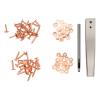 Copper Rivets Burrs Kit, Copper Rivets and Burrs Washers, Studs DIY Leather Craft Tool, for Belts, Bags, Collars, Bracelets, for Belts Wallets Collars Leather (Style C) view 4