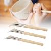 Pottery Batik Printing Pen,3Pcs Stainless Steel Wooden Handle Clay Carving Tools Clay Sculpting Drawing Pen Batik Art Tool for Drawing On Fabric Cloth Crafts view 3
