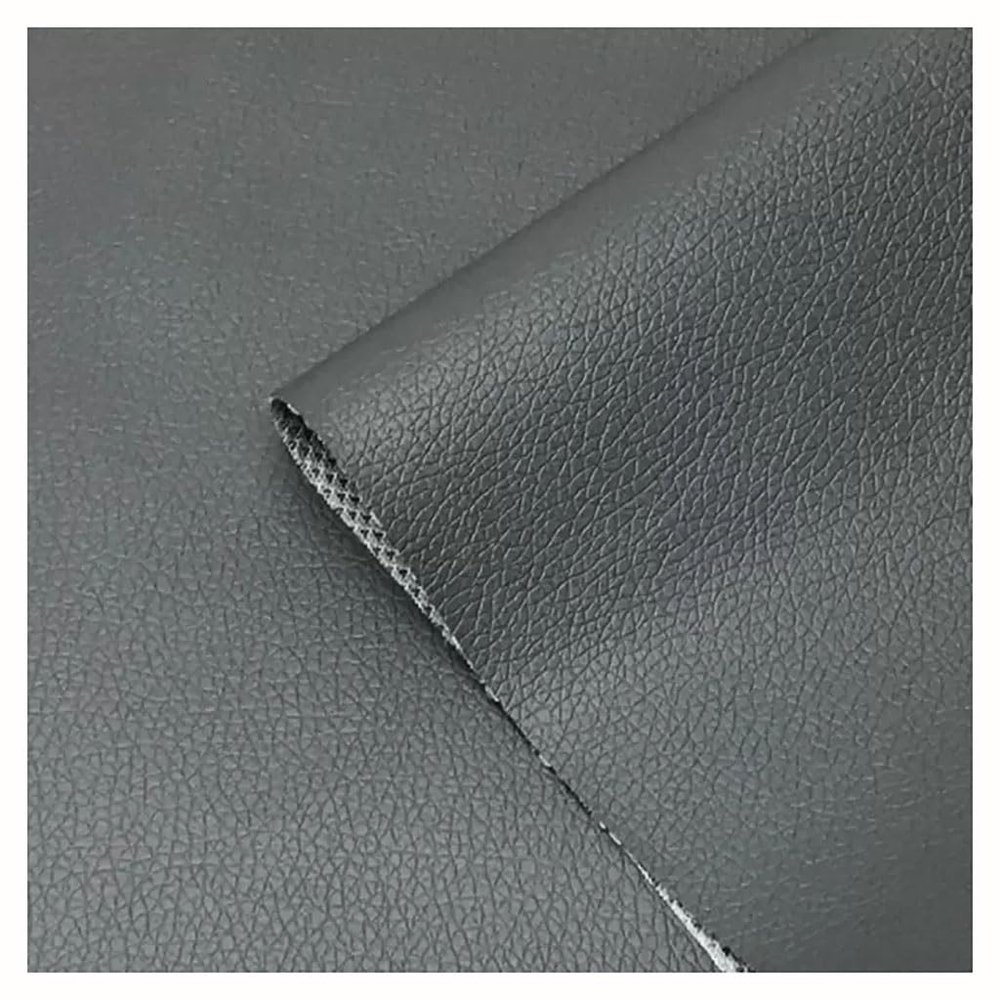100cm x 160cm Faux Leather PVC Based Plain Solid Coloured Leatherette Fabric Faux Leather for Upholstery Soft Furnishing Decorative Purposes and Crafts & Arts(Dark Grey,1.6X1m)