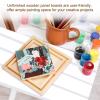 PATIKIL 10 x 8 Inch Wood Panel Board, 2 Pack Unfinished Wooden Canvas Boards Square Blank Deep Cradle Board for Painting Pouring DIY Art Use with Oils Acrylics view 3