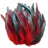 100 Pcs 12.5-20cm Red Pheasant Chicken Tail Rooster Feathers for Mask Jewelry DIY Crafts Dresses Hat Decoration Plume view 1
