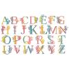 WZWHXJHJH Letters and Numerals Die Cuts for Card Making Scrapbooking & Stamping Supplies Stencils for Card Making Crafters Companion Stamps and Metal Dies for Paper Crafting (Flower English Letter) view 2