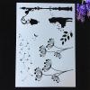 Stencils for Crafts,A4 29x21cm Dandelion Stencils for Painting on Wood, Stencils for Rock Painting, Reusable Painting Stencils,Wall Paint Stencils view 1