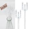 Floral Picks, 30 Pack 9.5 inch Flower Card Holder Picture Pick Plastic Straight Head Photo Holder Picks for Floral Arrangement Bouquet Wedding Decoration view 4
