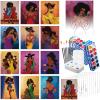 Ctosree 12 Sets Pre Drawn Canvas Kit for Painting Adults Sip and Paint Kit Art Pre Printed Canvas Bulk for Easter Mother's Day Gifts Adult's Date Night(Gorgeous Lady,8 x 10 in) view 1