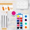 Ctosree 12 Sets Pre Drawn Canvas Kit for Painting Adults Sip and Paint Kit Art Pre Printed Canvas Bulk for Easter Mother's Day Gifts Adult's Date Night(Gorgeous Lady,8 x 10 in) view 4