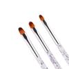 ZUIAI Round Acrylic Gel Extension Builder Pen Nail Art Brushes Painting Drawing Flower Manicure Tips Tools 3 Pcs/Set view 4