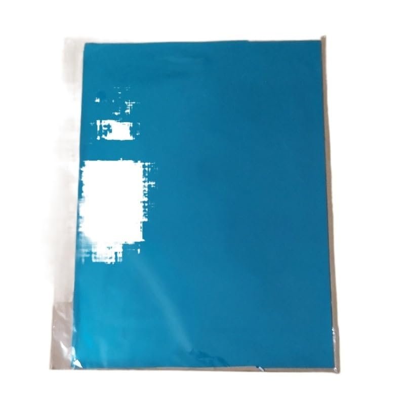 HDNSAUD Hot Stamping Foil Stamping Foil Paper 50Pcs Gold Black Red Laminator Laminating Transfer on Elegance Laser Printer Craft 20x29cm A4(Light Blue)